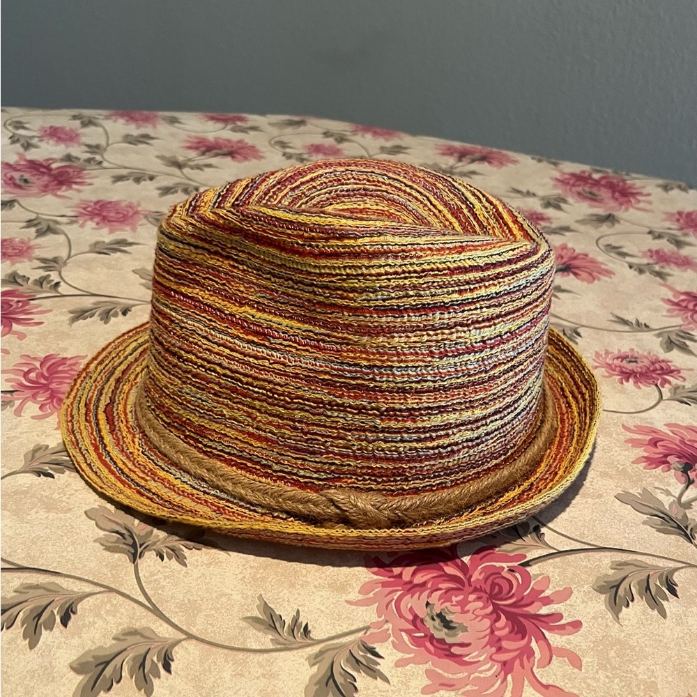 Multicolor Striped Women's Hat
